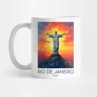 A Pop Art Travel Print of Rio de Janeiro - Brazil Mug